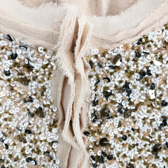 Anthroplogie Postmark Blush Paillette Cardigan - Picture 3 of 7